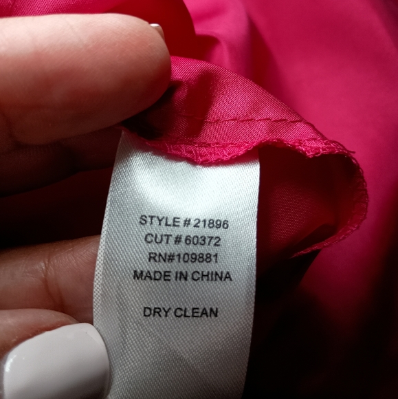 🩷 HOST PICK Oleg Cassini Strapless Evening or Bridesmaid Gown Size 12 - Picture 12 of 12